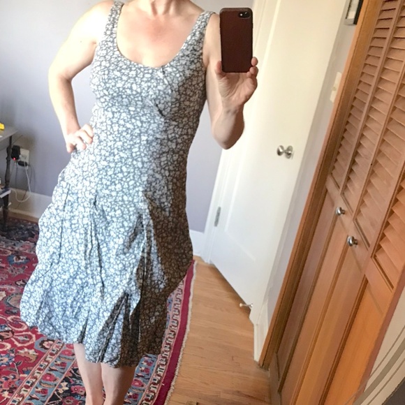 cornflower blue summer dress